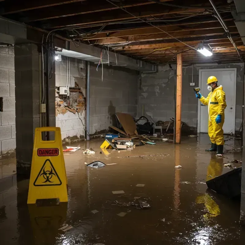 Flooded Basement Electrical Hazard in Duluth, MN Property