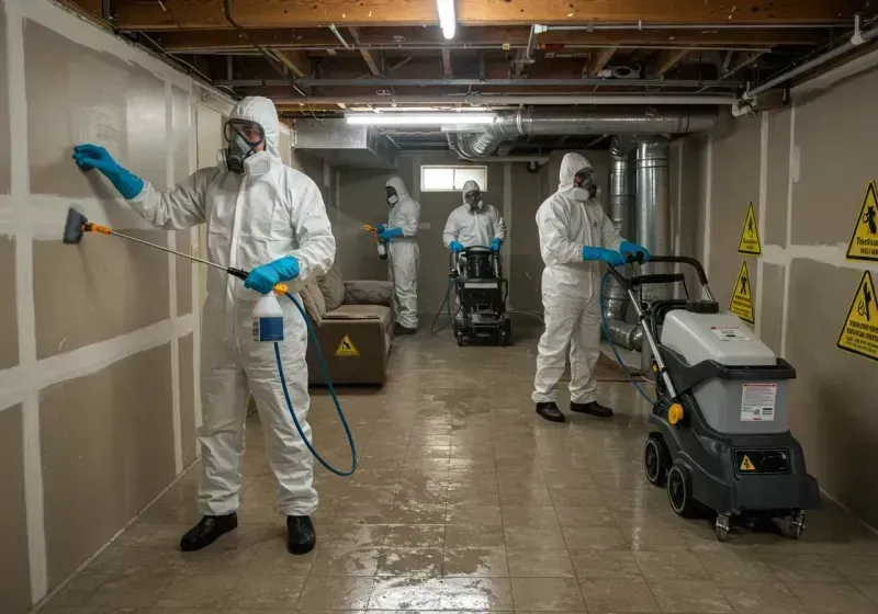 Basement Moisture Removal and Structural Drying process in Duluth, MN